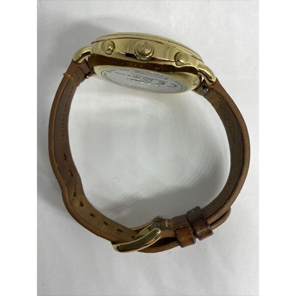 Fossil FTW1201 Women's Brown Leather Analog White Dial Hybrid Smartwatch XX726 - Picture 11 of 12